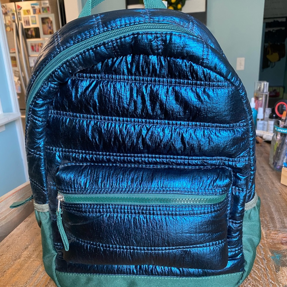 Cat and Jack NWT metallic backpack.